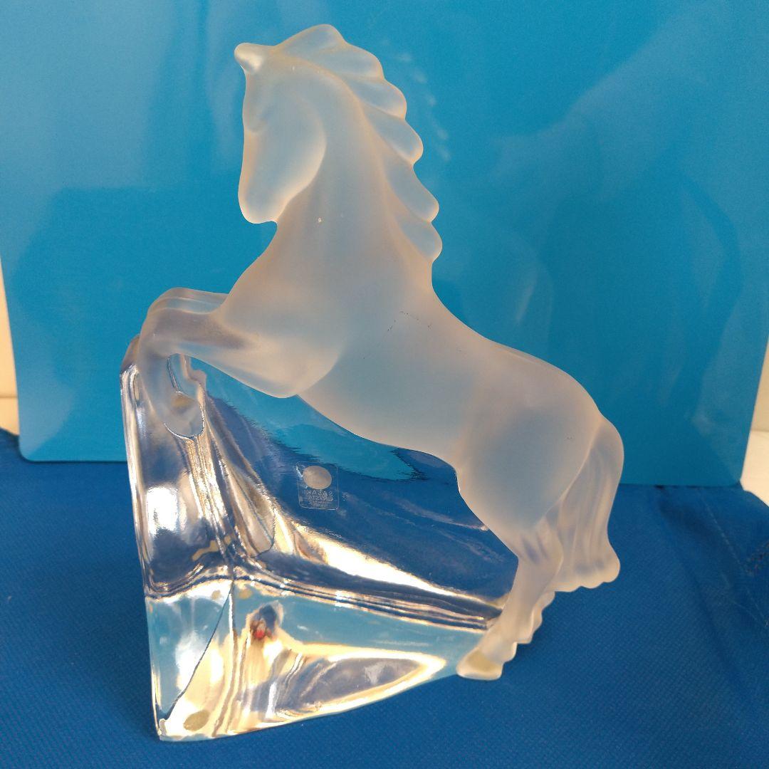 佐々木ガラス☆馬の形状のクリスタルガラス