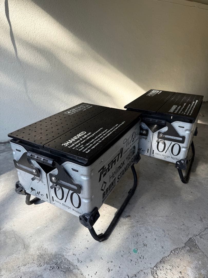 シェルフコンテナ25 BUSH DE BRUNT 天板カスタム　2個セット