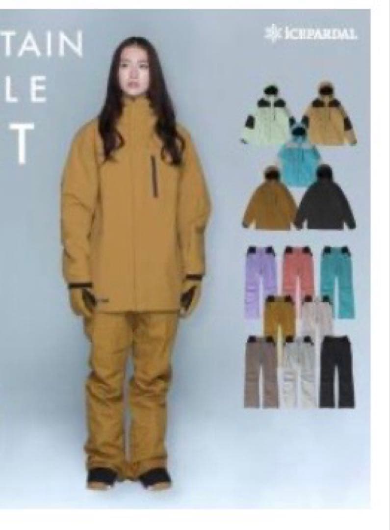 ICEPARDAL スノーボードウエアandパンツ ブラウン