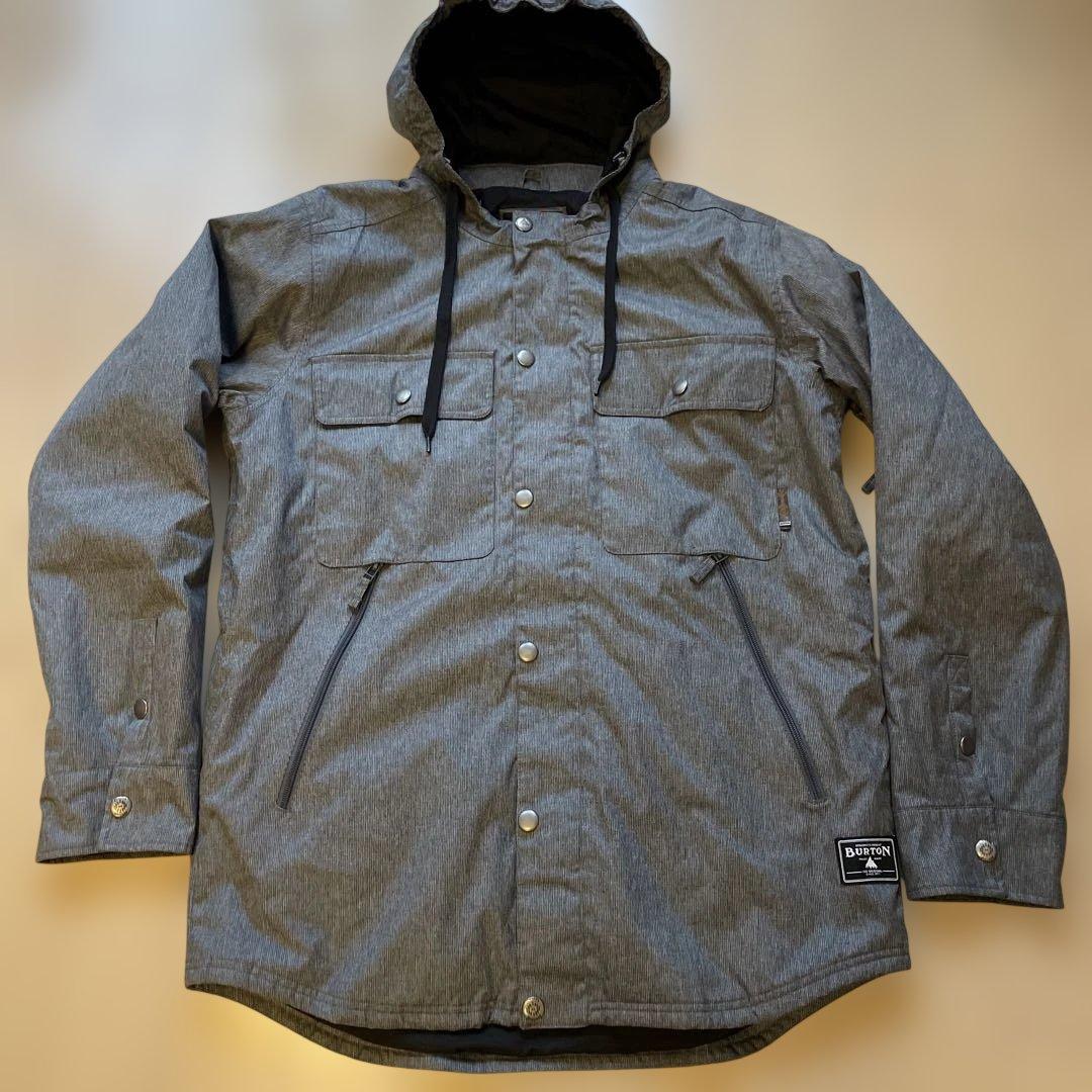 BURTON グレー フード付き スノーボード ウェアー Size/ XL