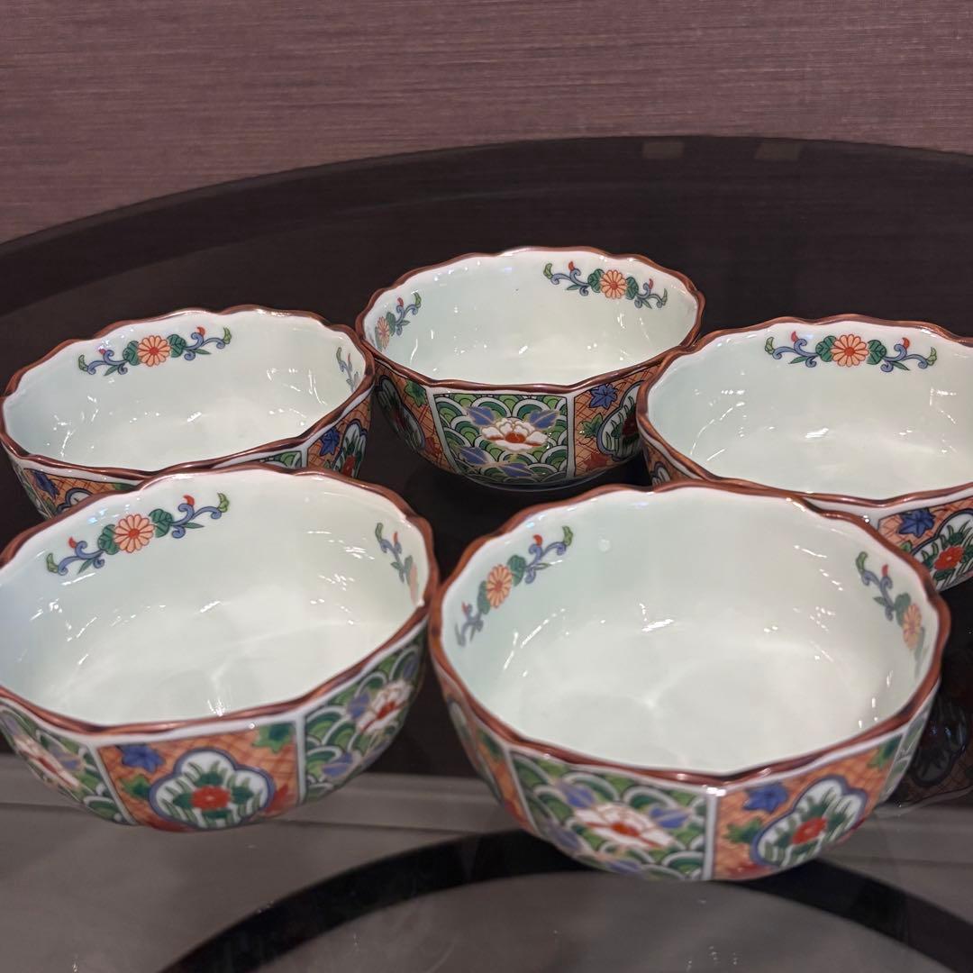 【未使用】有田焼 西雲 小鉢5個小皿5枚 鍋島 伊万里