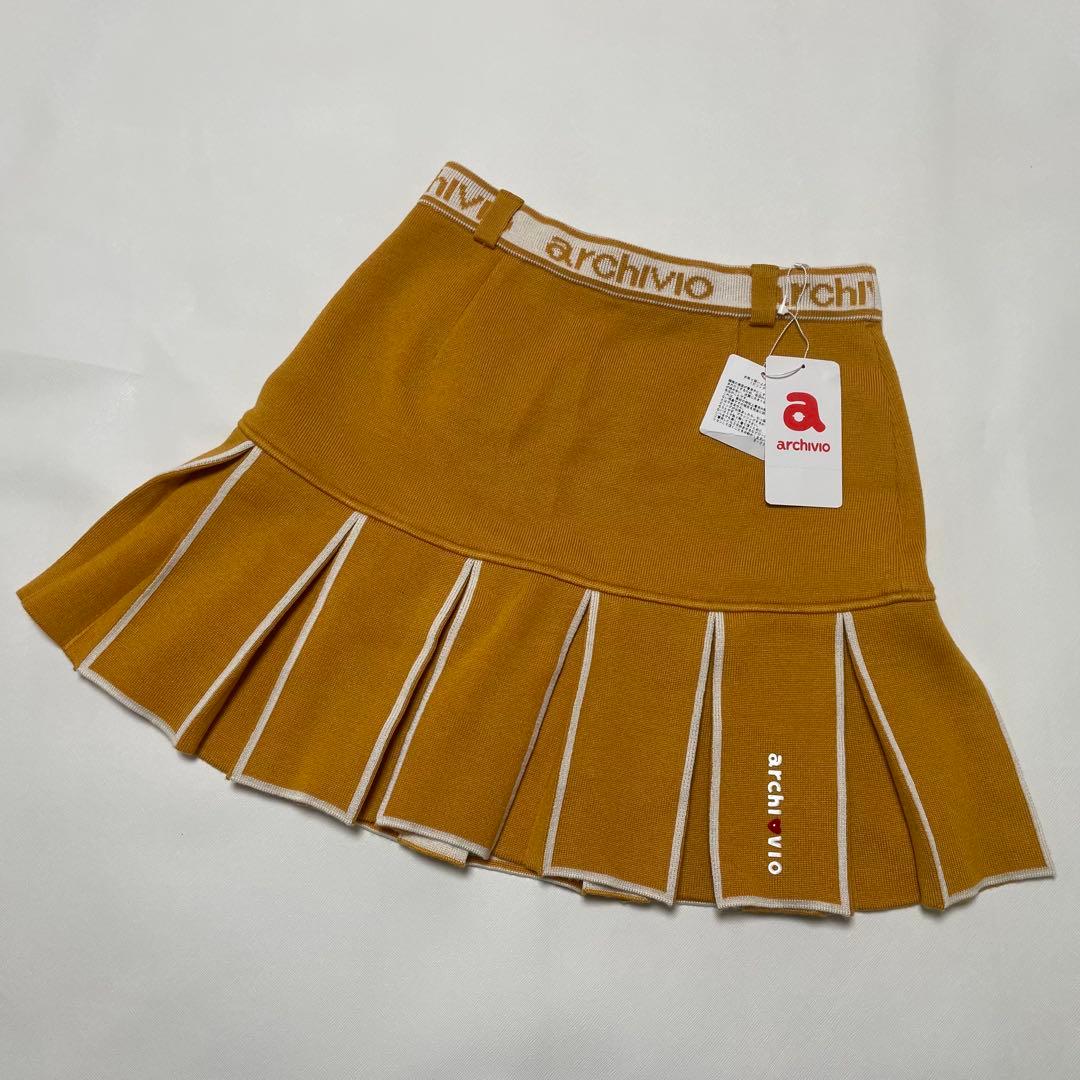 秋冬ゴルフウエア⛳️アルチビオ2点「フード付きニット＆ニットスカート」新品✨️36