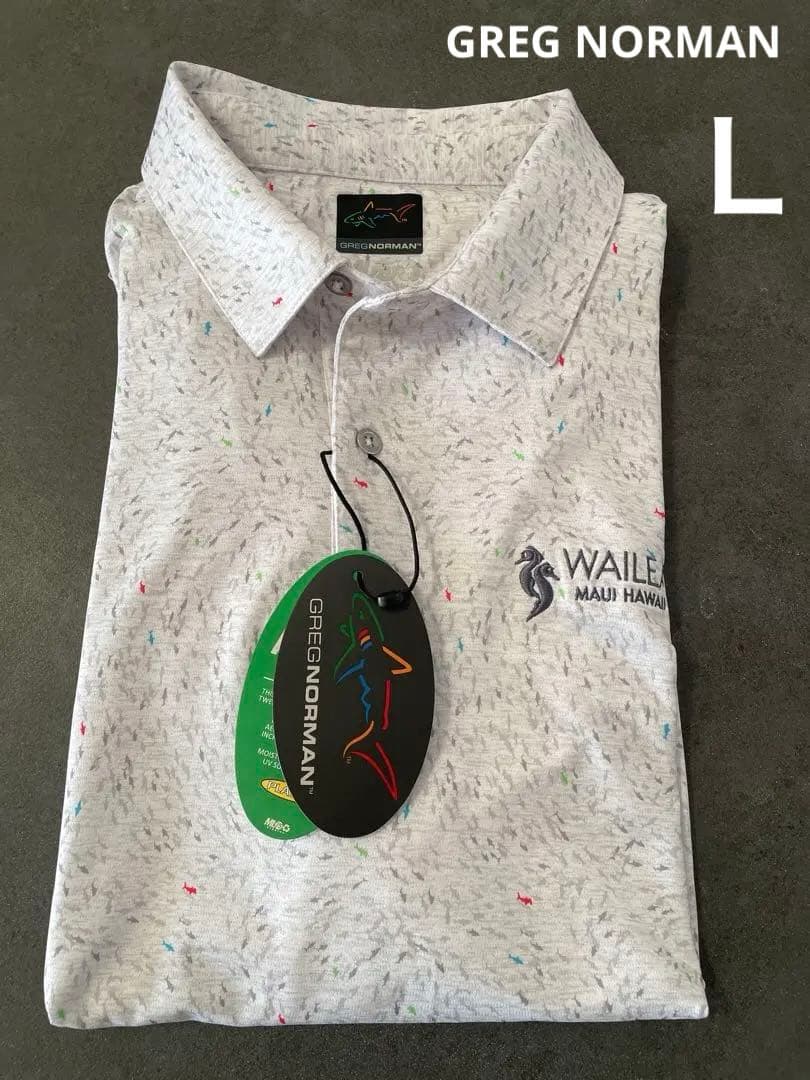 【新品タグ付】GREG NORMAN ポロシャツ WAILEA MAUI ロゴ