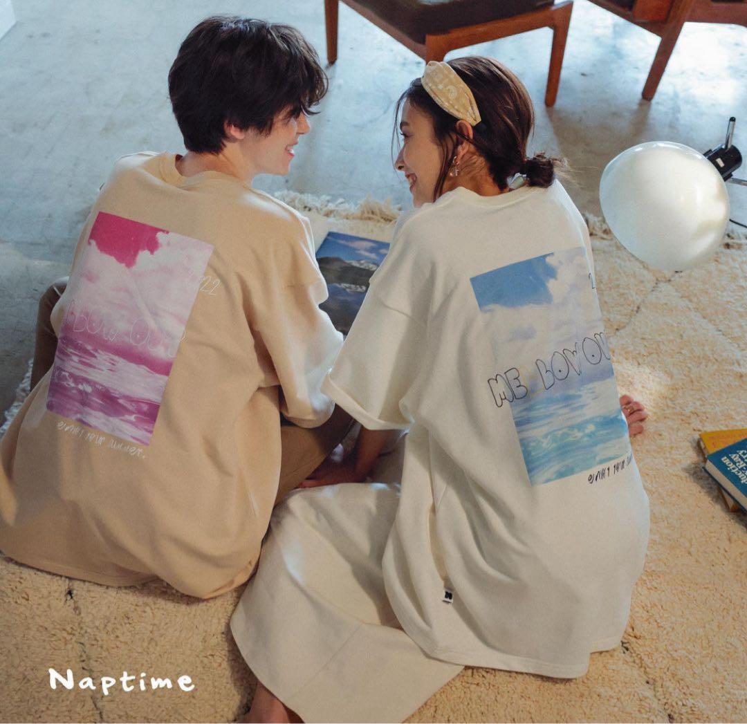 ナップタイムnaptime. Nissy 西島隆弘　Tシャツ　ベージュ