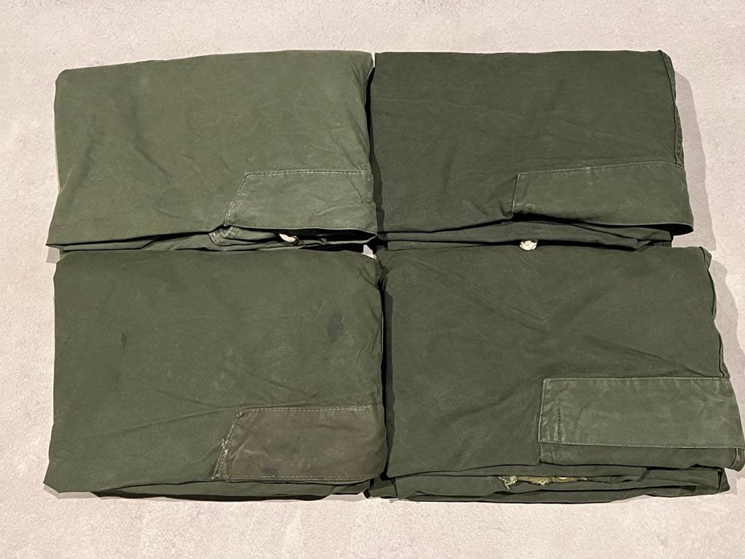 4枚セット ノルウェー軍 軍幕 テント ツェルトバーン シェルターハーフ 実物