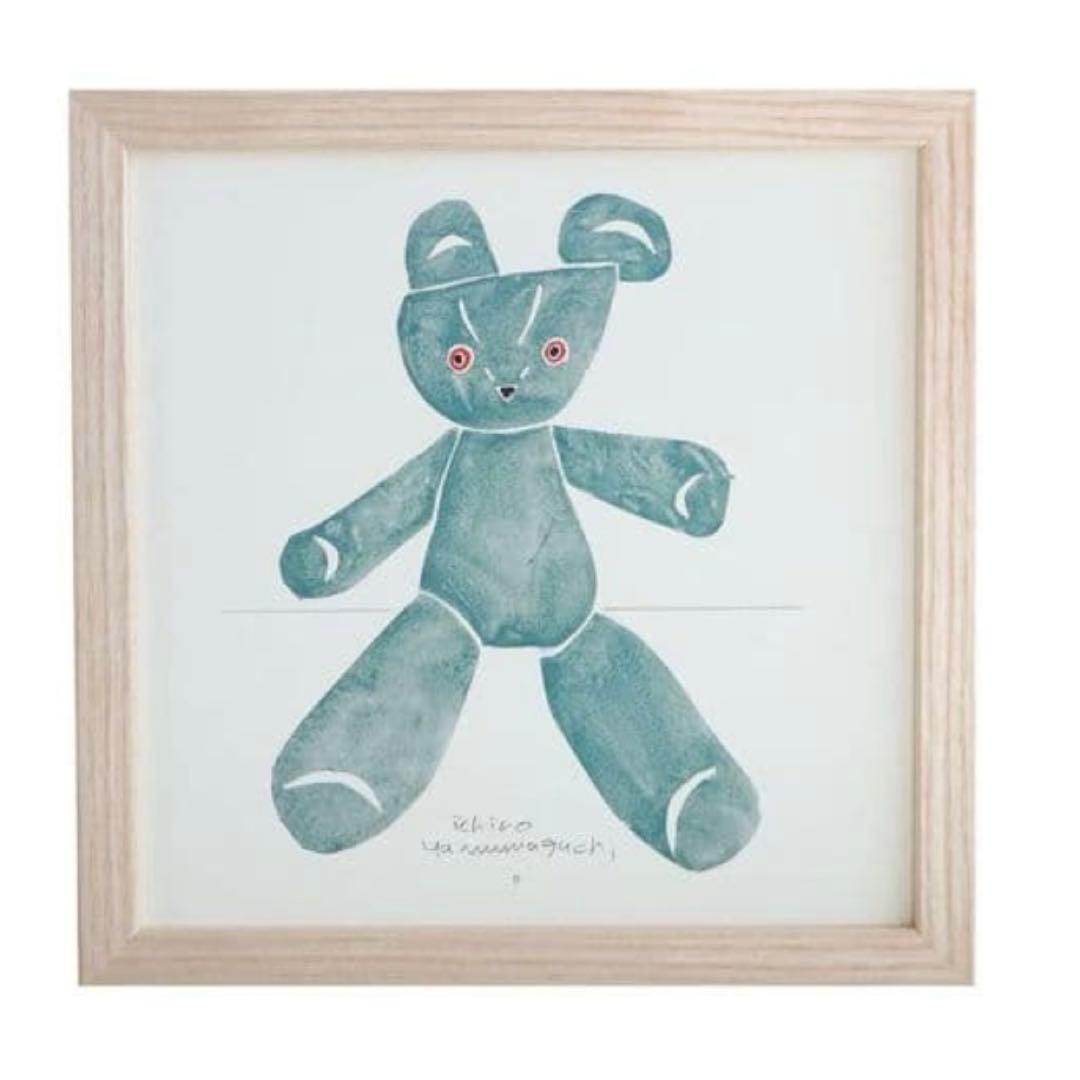 無印良品　 ［ＩＤＥＥ］アートポスター　山口一郎　 ｋｕｍａ－ｇｒｅｅｎ