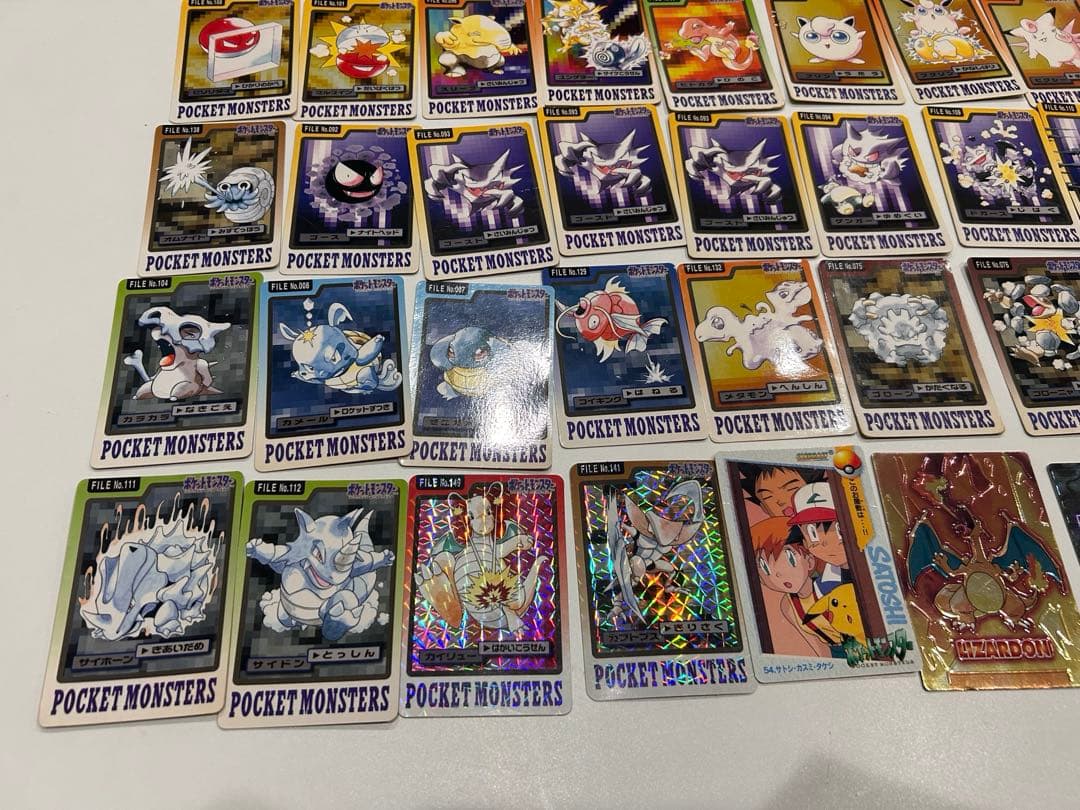 【希少品】ポケモンカードダス96枚 meiji ポケモンカード3枚+ファイル