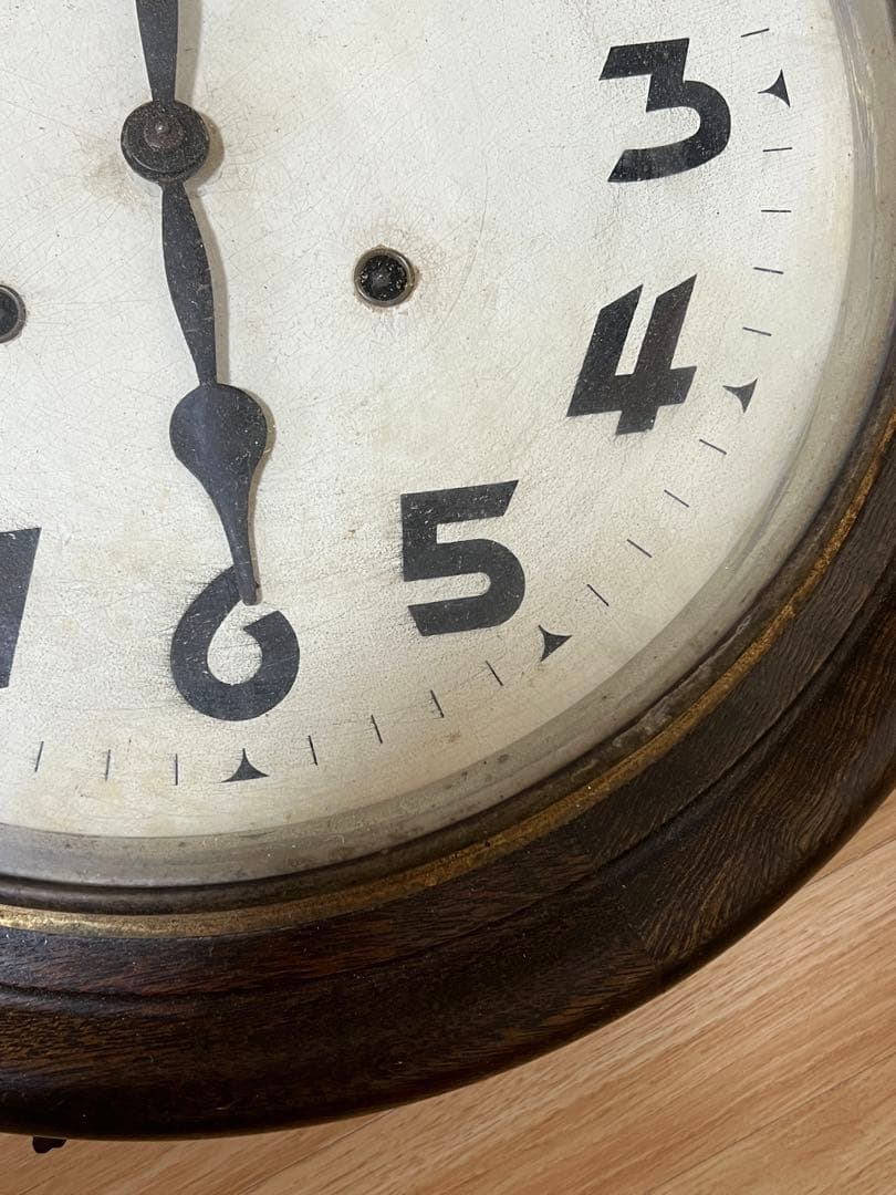 アンティーク　TRADEMARK 手巻き　時計　掛け時計　レトロ　ヴィンテージ