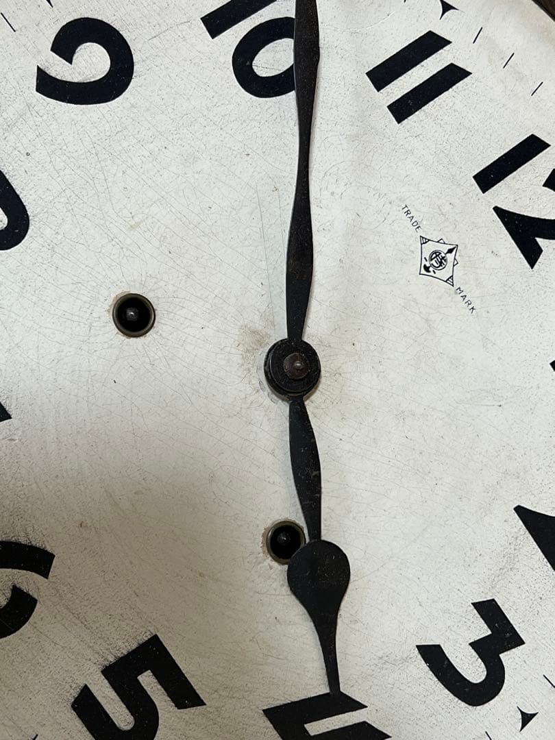 アンティーク　TRADEMARK 手巻き　時計　掛け時計　レトロ　ヴィンテージ