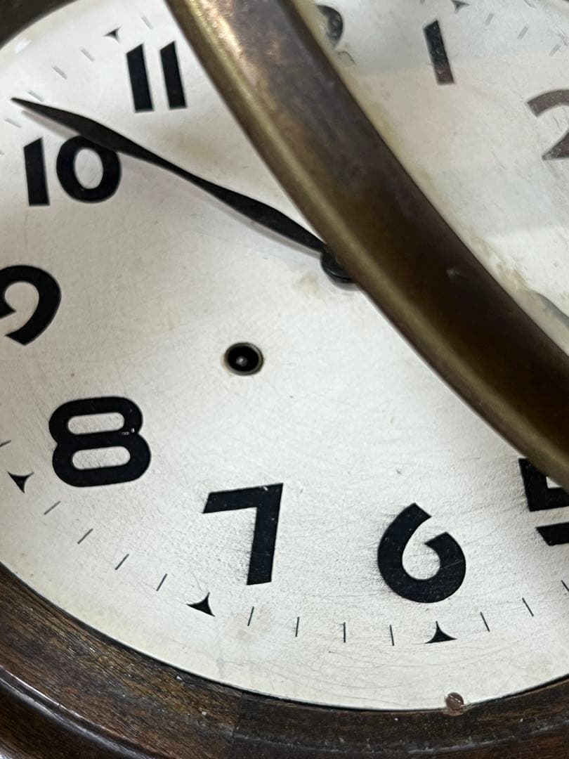 アンティーク　TRADEMARK 手巻き　時計　掛け時計　レトロ　ヴィンテージ