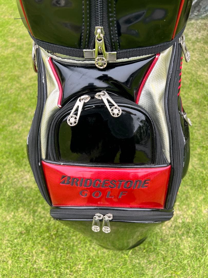 BRIDGESTONE GOLF キャディバッグ ブラック/レッド