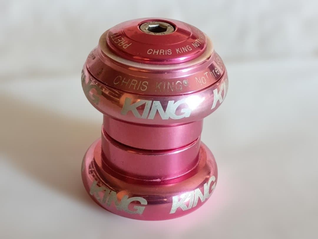 希少 Chris King 1インチ ピンク Pretty and Strong