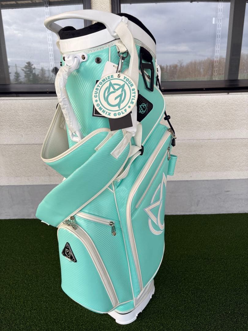 omnix GOLF スタンドキャディバッグ ミントグリーン　新品