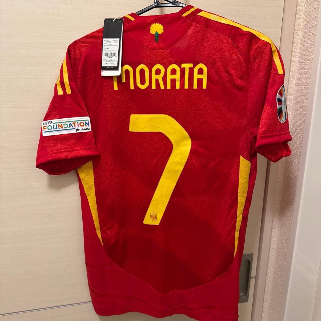 【超美品】スペイン　モラタ ユニフォームNo.7 オーセンティック　選手仕様