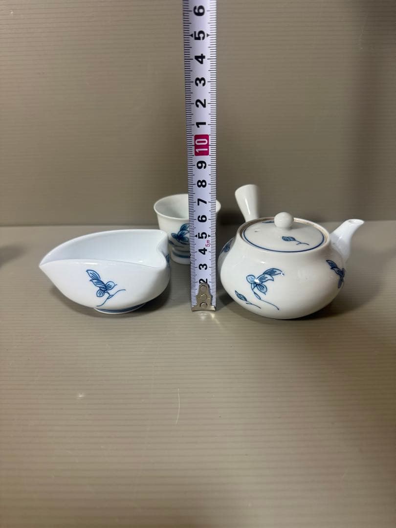 2293 有田焼　畑萬陶苑　茶器セット　急須1客　湯冷し1客　湯呑5客