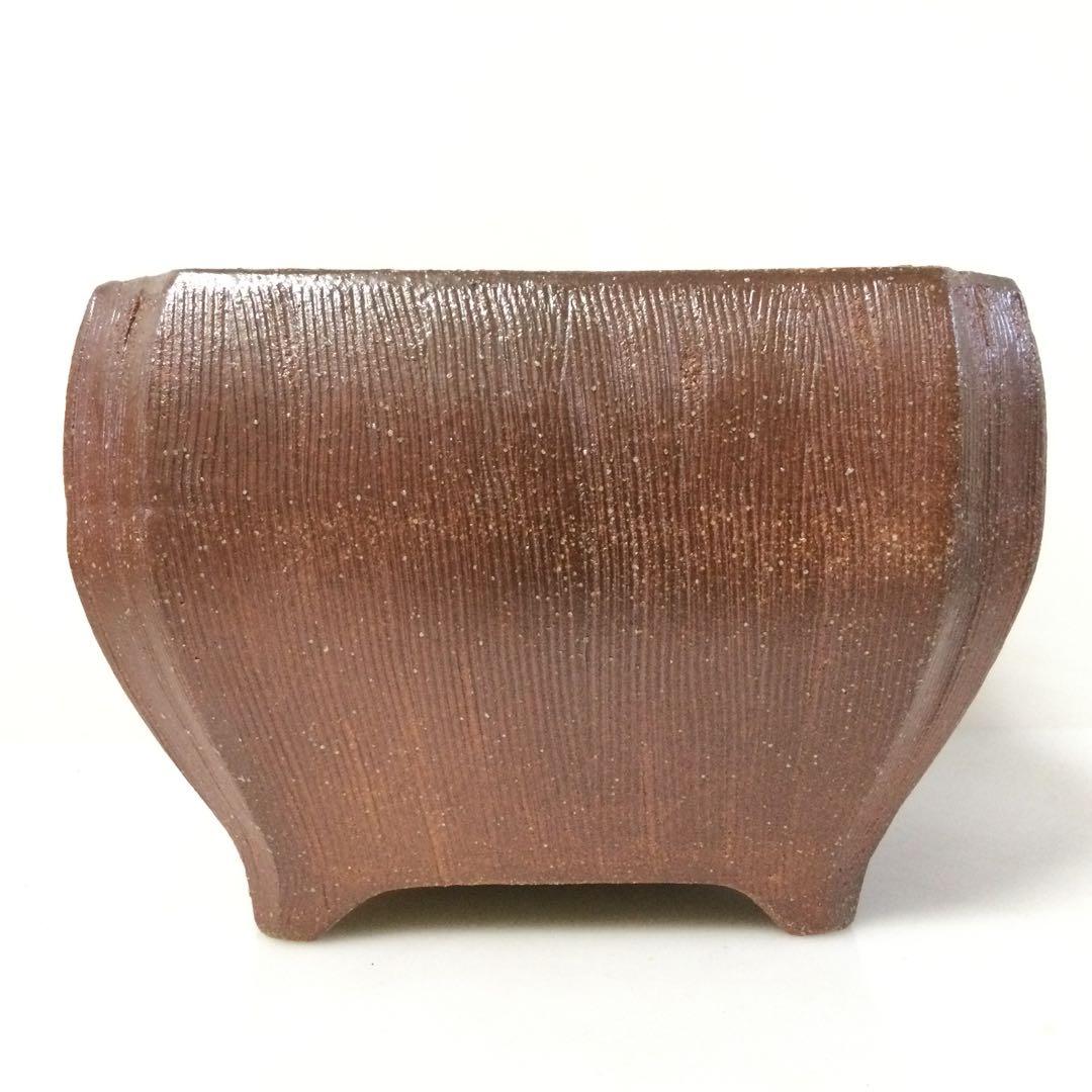 信楽焼 土風炉 面取風炉 高橋楽斎作 茶道具 供箱 L311