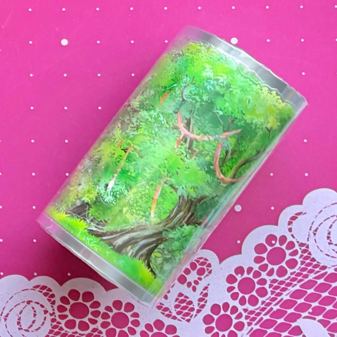 贝壳光 青槐赋 ダイカット加工 7cm×5m 海外マスキングテープ