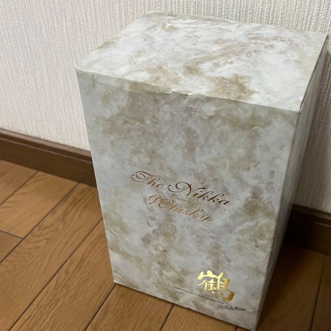 【新品未開栓】ニッカウィスキー 鶴 陶器瓶 古酒　※ボトル液漏れあり