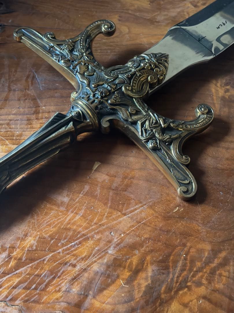 【アンティーク】イングランド14世紀風の装飾剣＊小道具