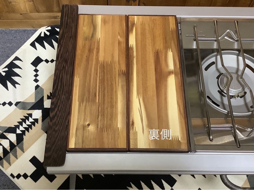 IGTテーブル天板　ハーフユニット2枚　ヘキサゴン134ウォールナット