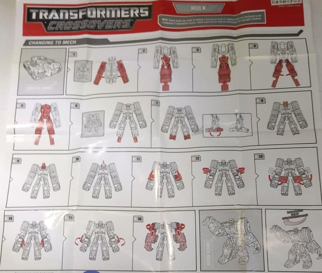 TRANSFORMERS Crossover MARVEL 4体セット