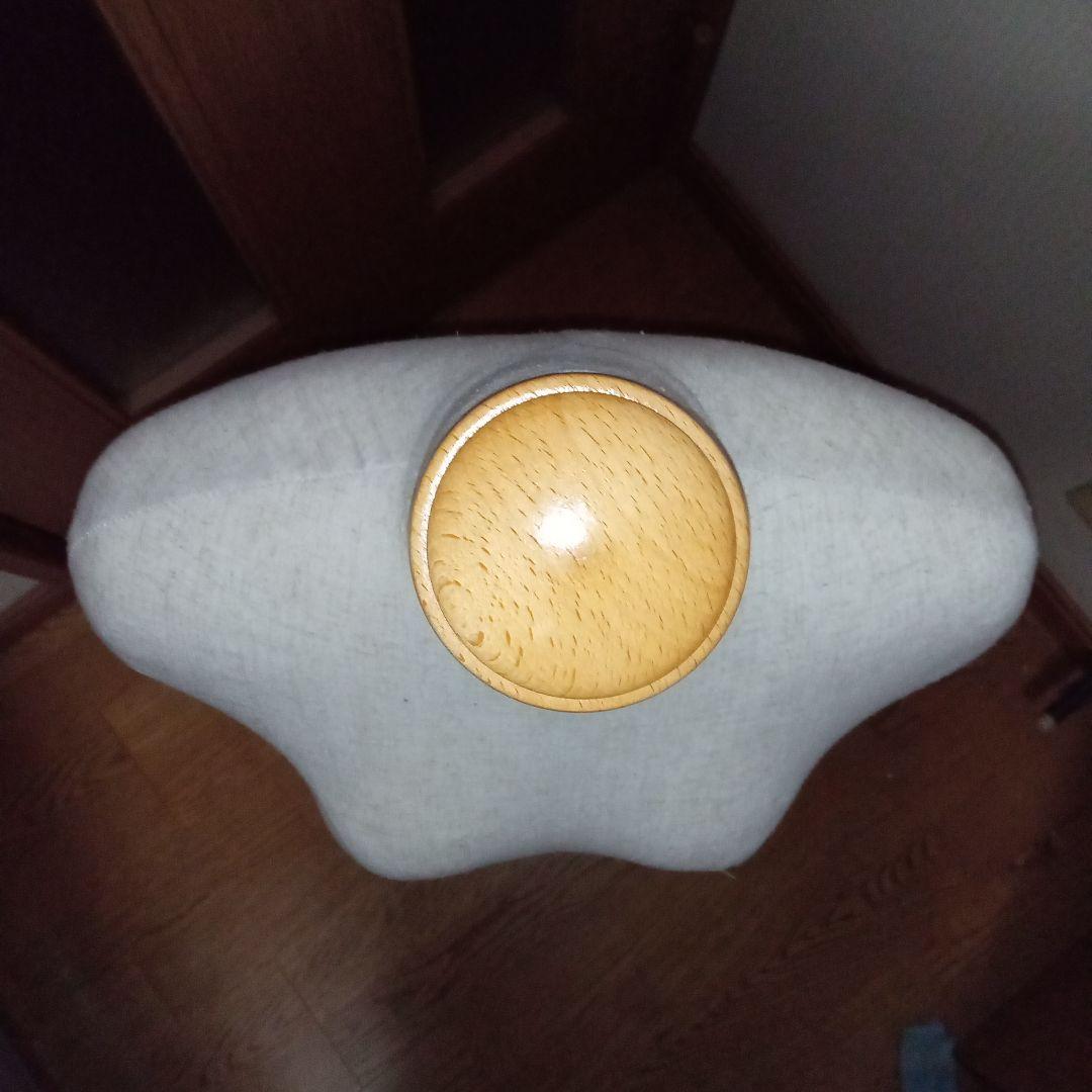 女性用リネン製トルソー 木製スタンド付き