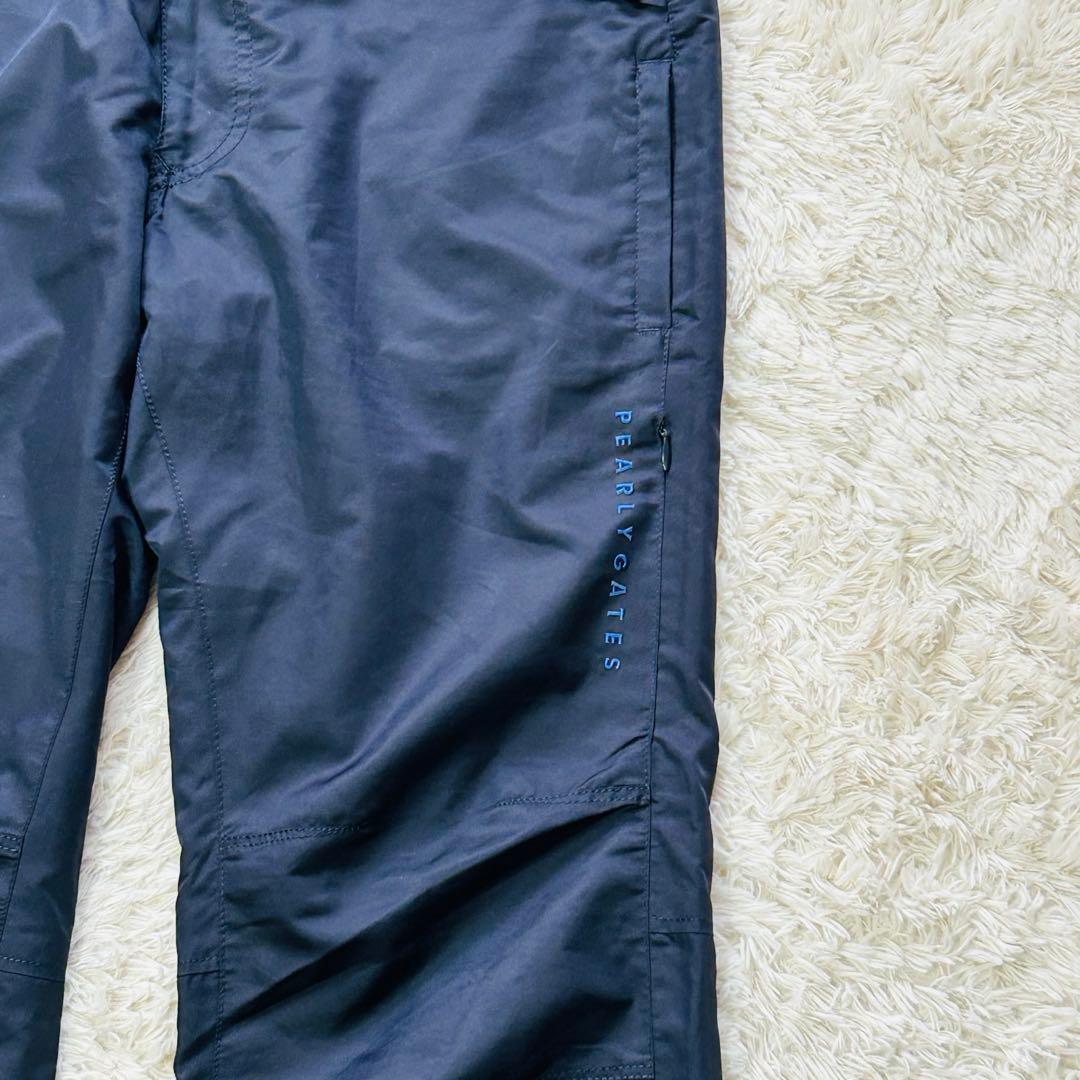 PEARLY GATES 防風防寒メンズナイロンパンツ　ネイビー　Lサイズ