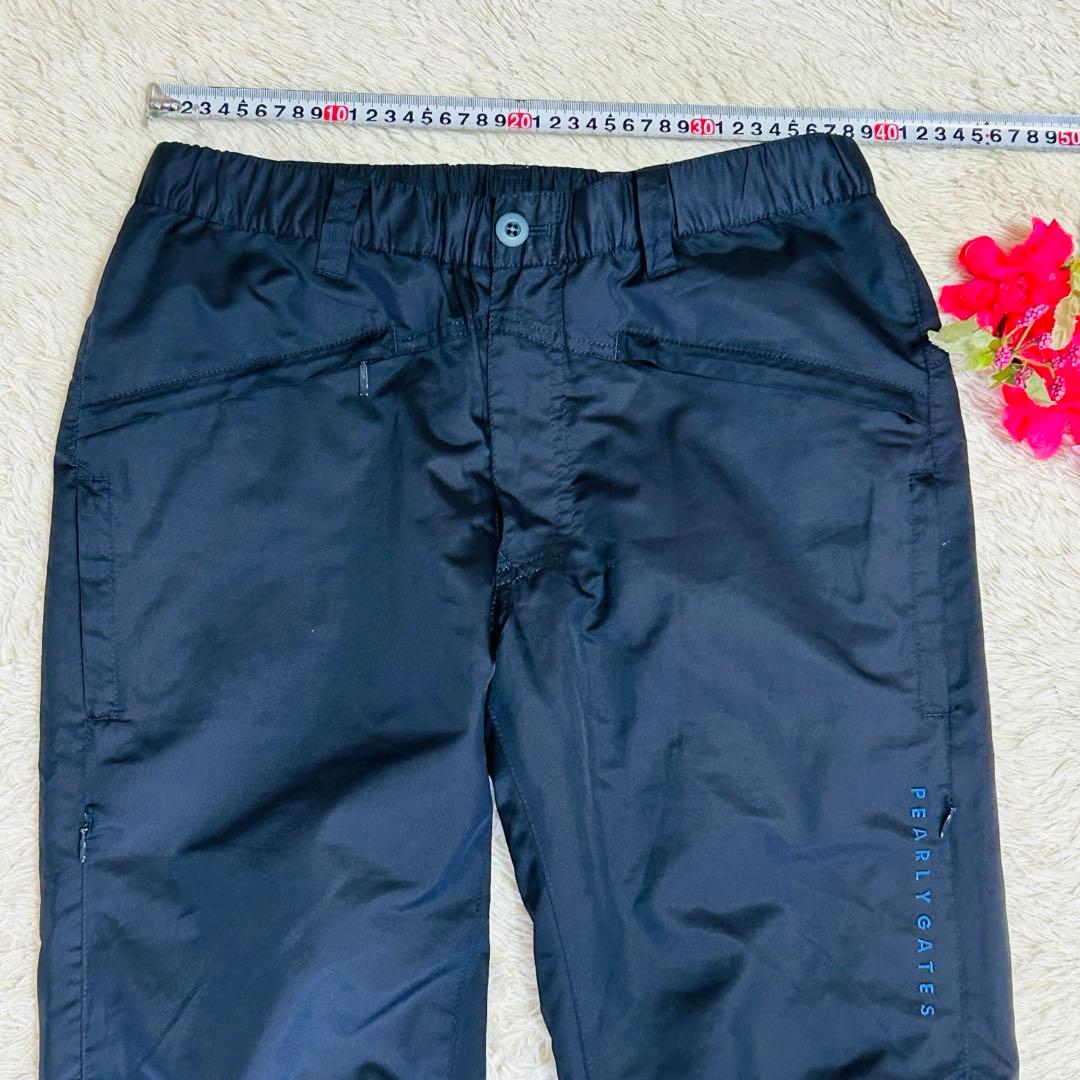PEARLY GATES 防風防寒メンズナイロンパンツ　ネイビー　Lサイズ