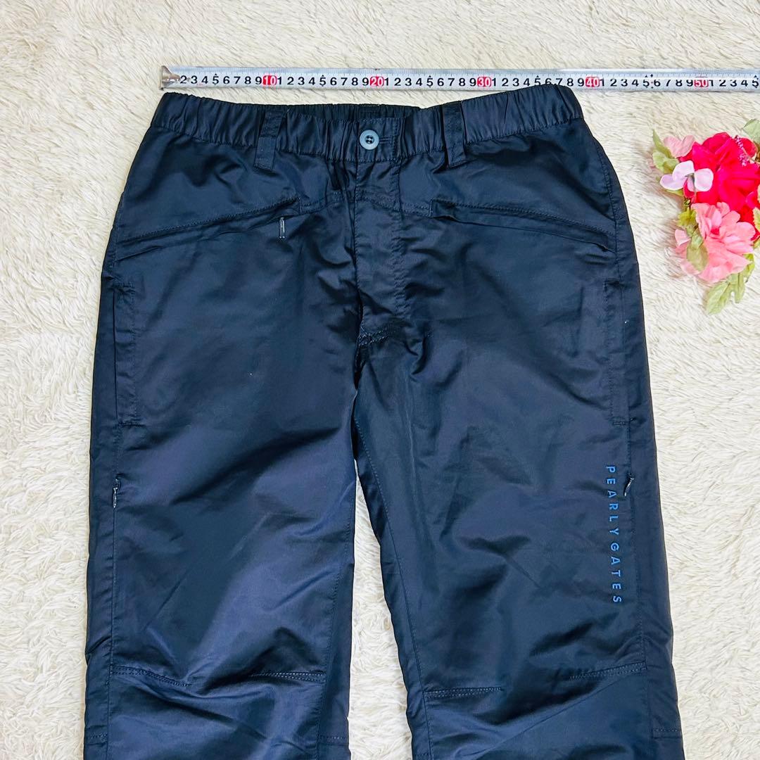 PEARLY GATES 防風防寒メンズナイロンパンツ　ネイビー　Lサイズ