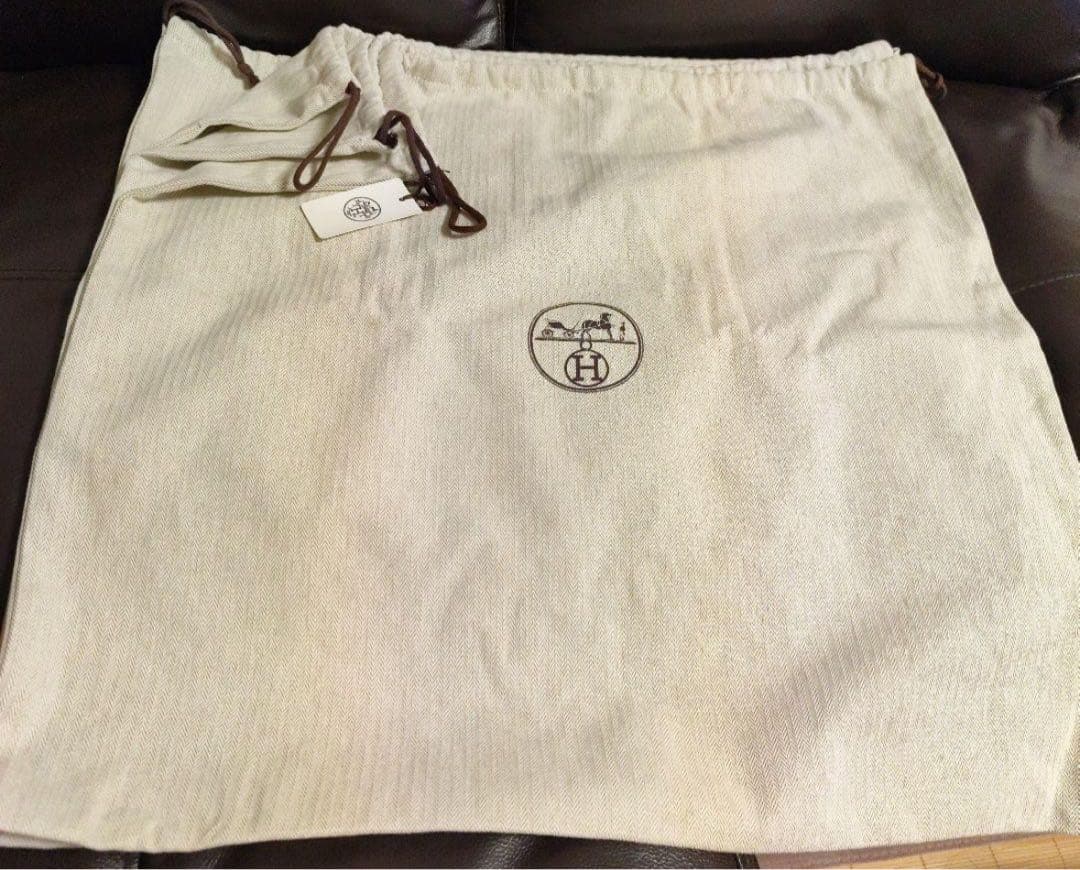 エルメス ヘリンボーン　保存袋　ベージュ