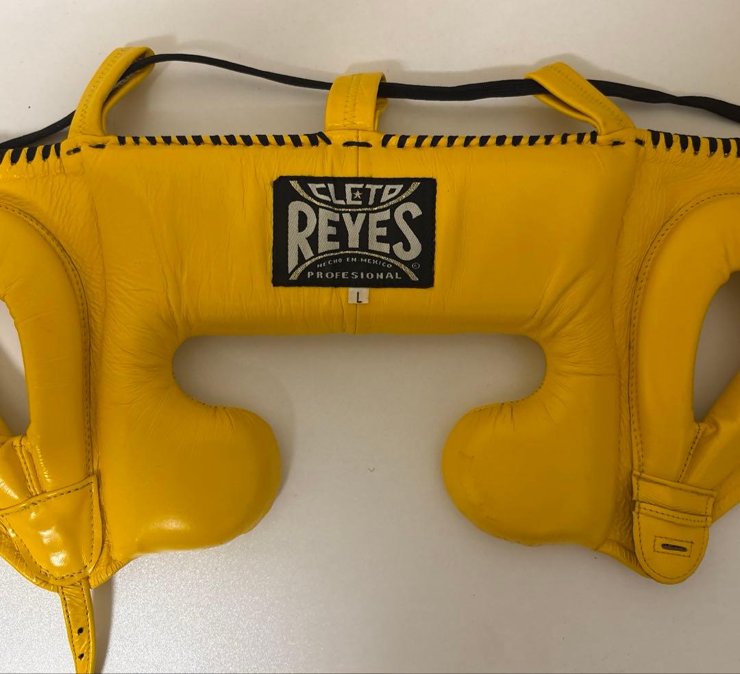 REYES製 レイジェス　フェースガード　イエロー　本皮