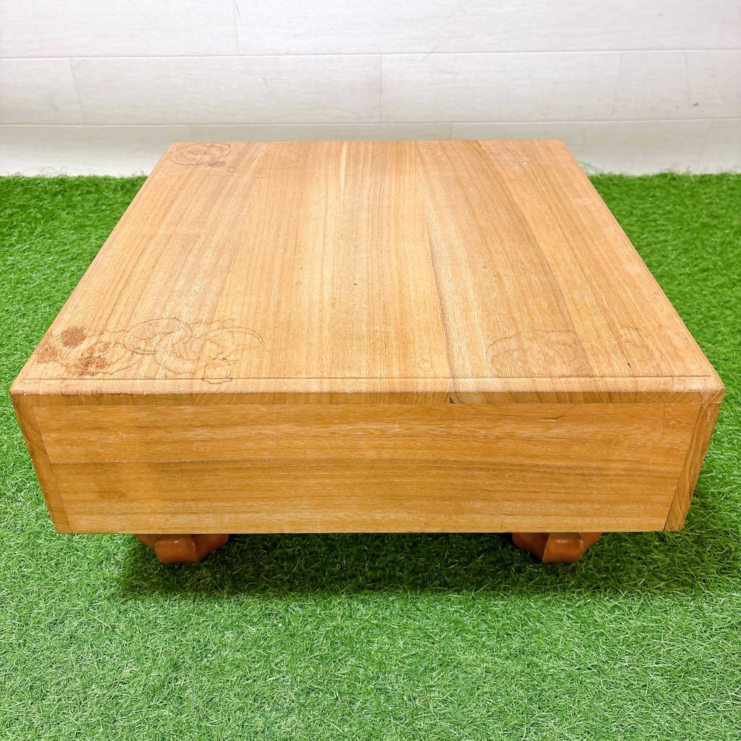 K1本榧　天地柾目　囲碁盤　4寸　11.7mm ボードゲーム　桐箱付き