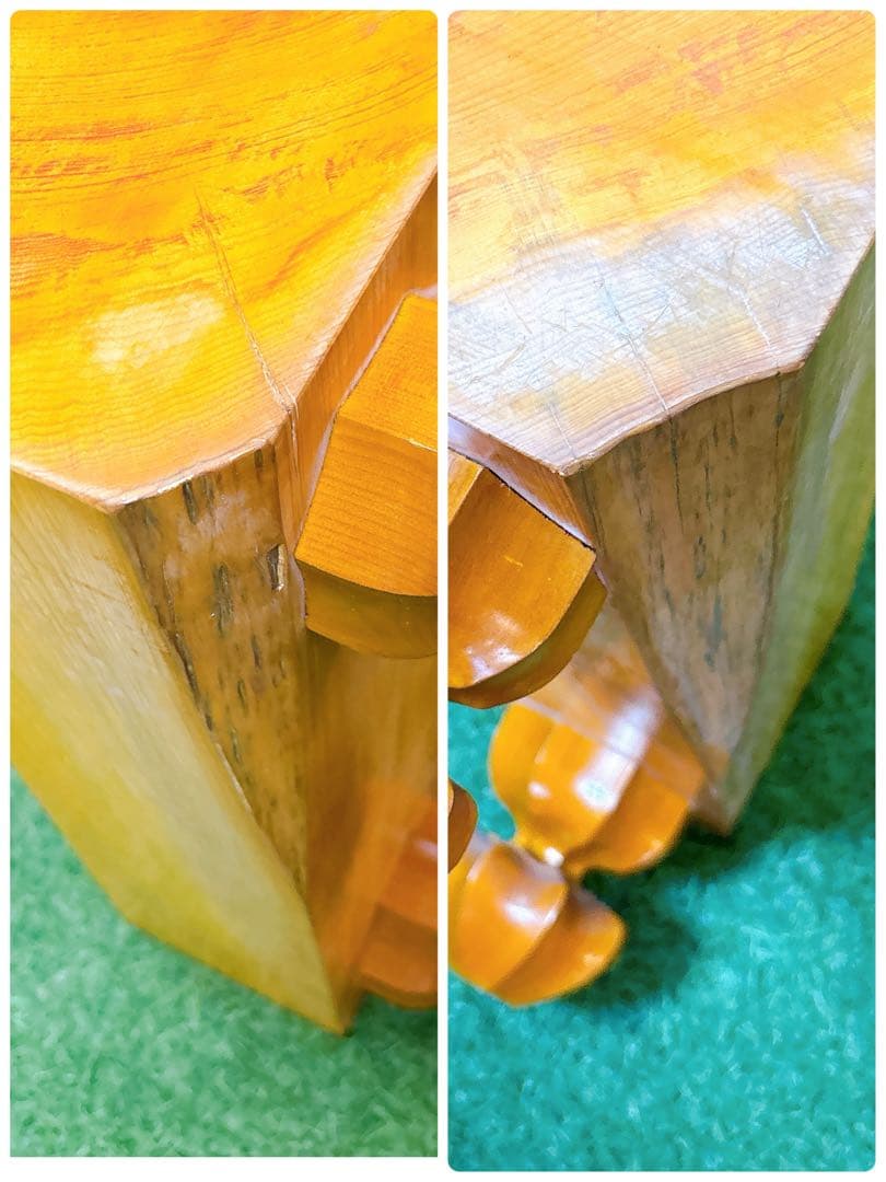 K1本榧　天地柾目　囲碁盤　4寸　11.7mm ボードゲーム　桐箱付き