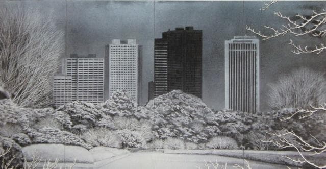 加山又造、【一九八四・東京】、希少な額装用画集より、新品額装付、状態良好