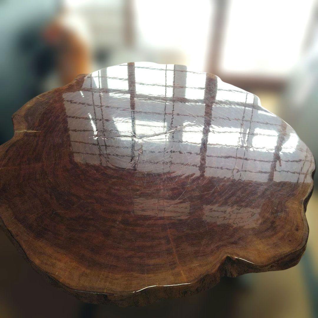 超希少品 ブビンガ輪切り 1枚板テーブル 座卓