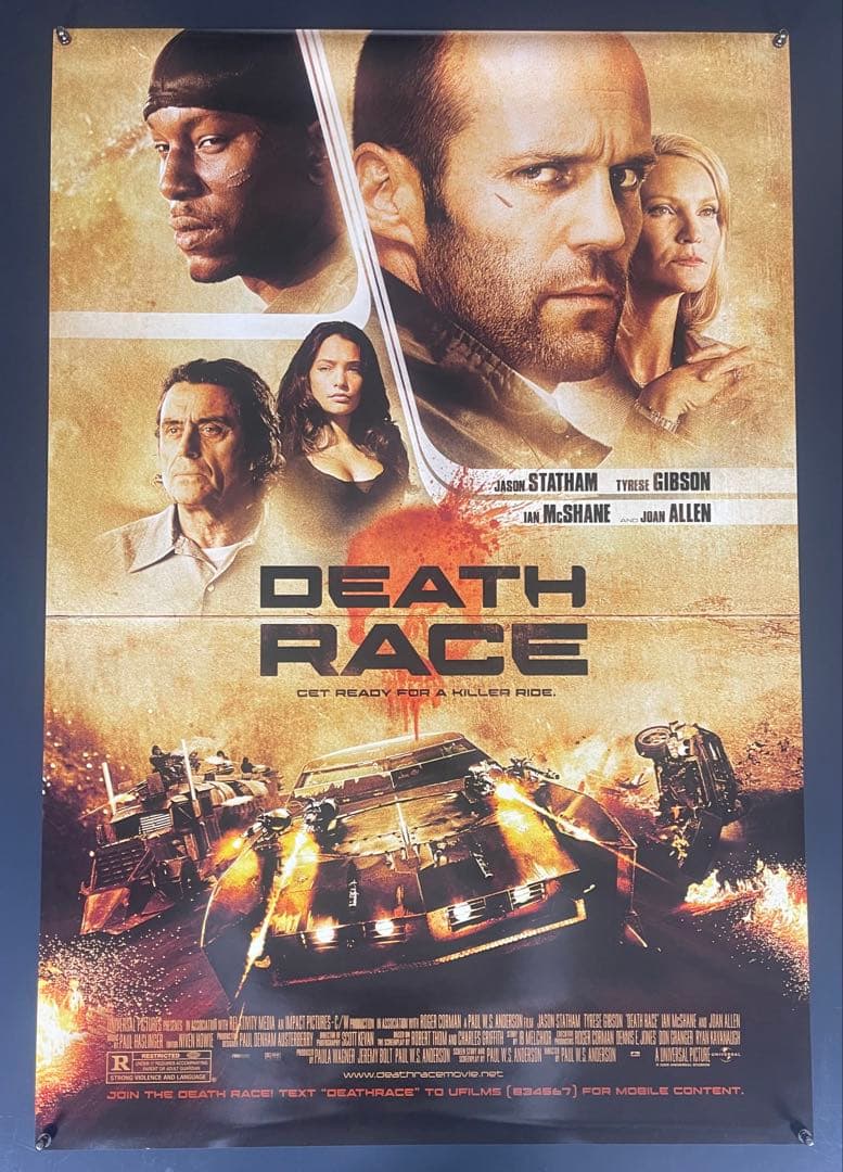 *枚数限定*映画館用両面印刷ポスターUS版:デス・レース ジェイソンステイサム