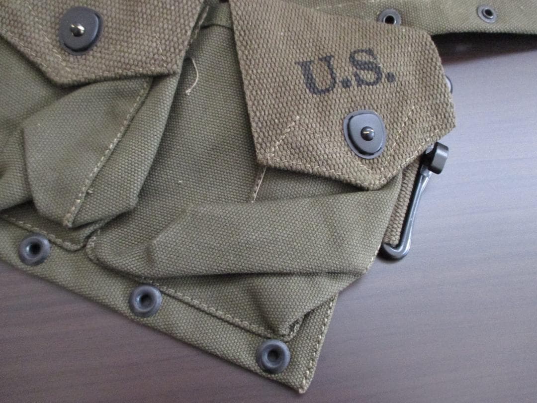 新品　OD色　レプリカ　米軍　M1937　BAR　マガジンベルト　ピストルベルト