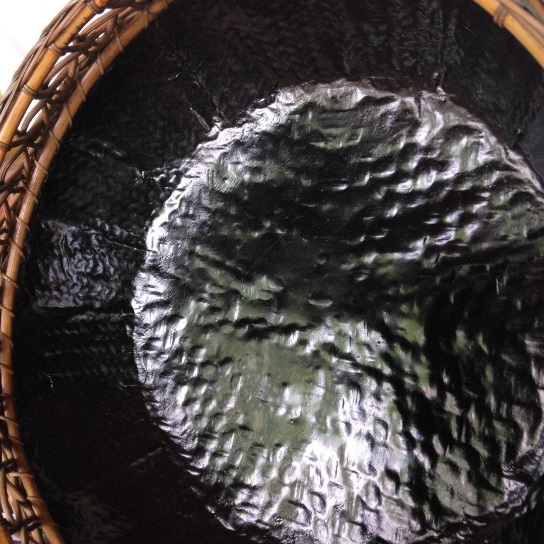 炭斗　栗田元竺　七宝編　玄々斎好