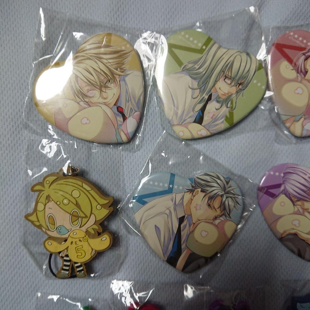 【メル】ラッキードッグ ラキド ハート缶バッジ ラバスト セット