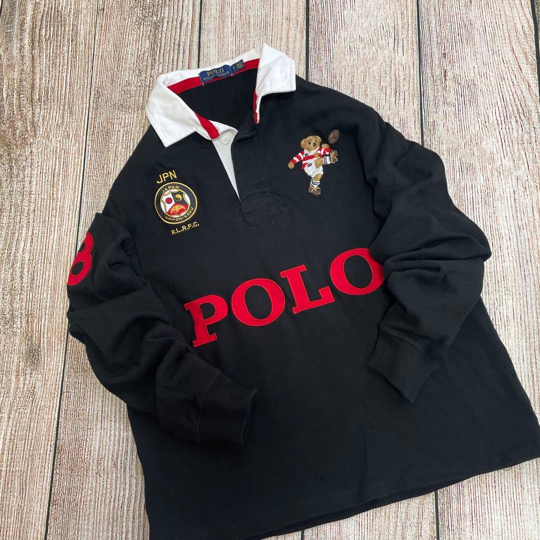 【希少】POLO RALPH LAUREN＊ポロベアラガーシャツ＊長袖＊メンズS