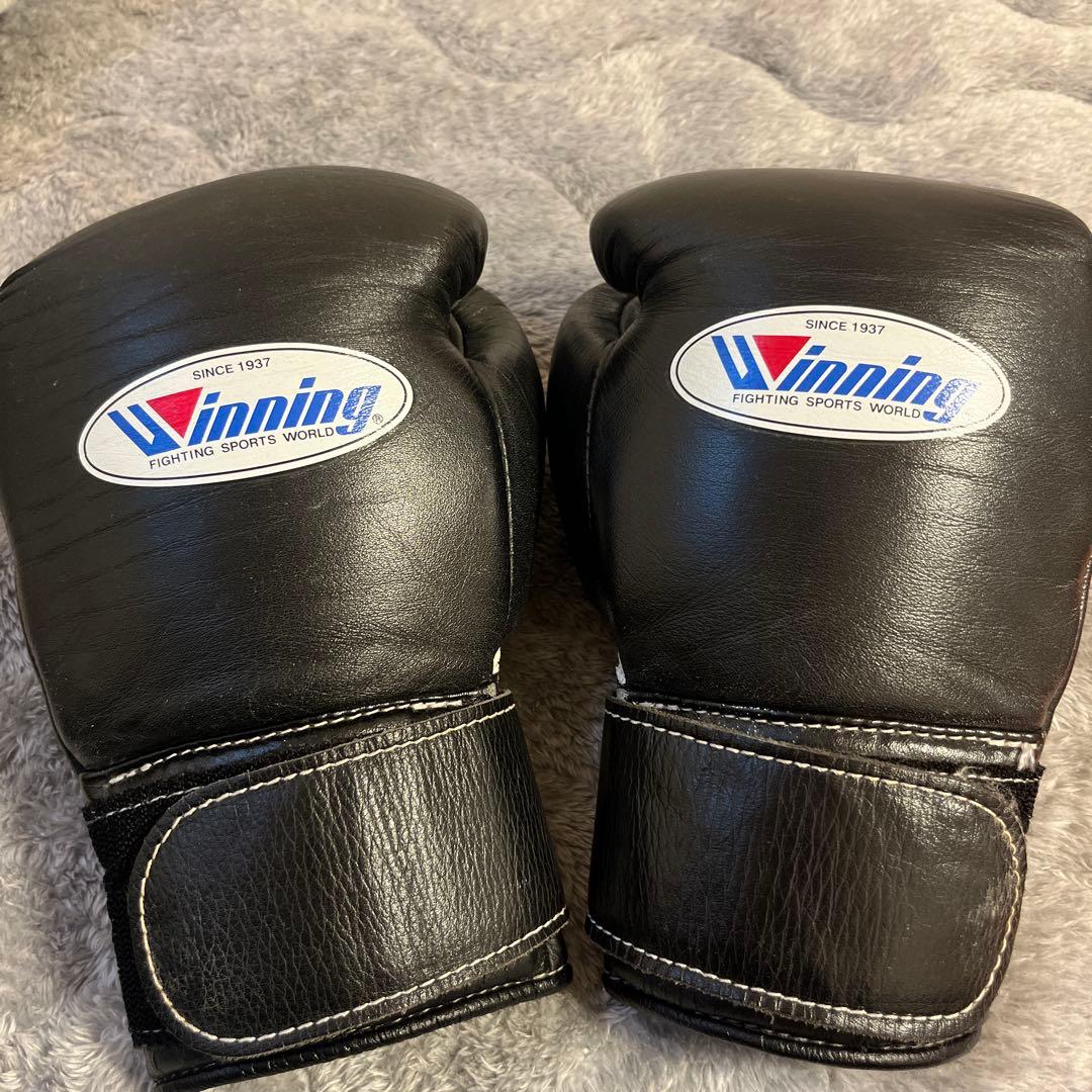 Winning ボクシンググローブ ブラック　8オンス