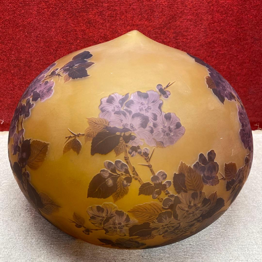 エミールガレサイン有　特大ランプ傘　幅51㎝　東な8-0201①