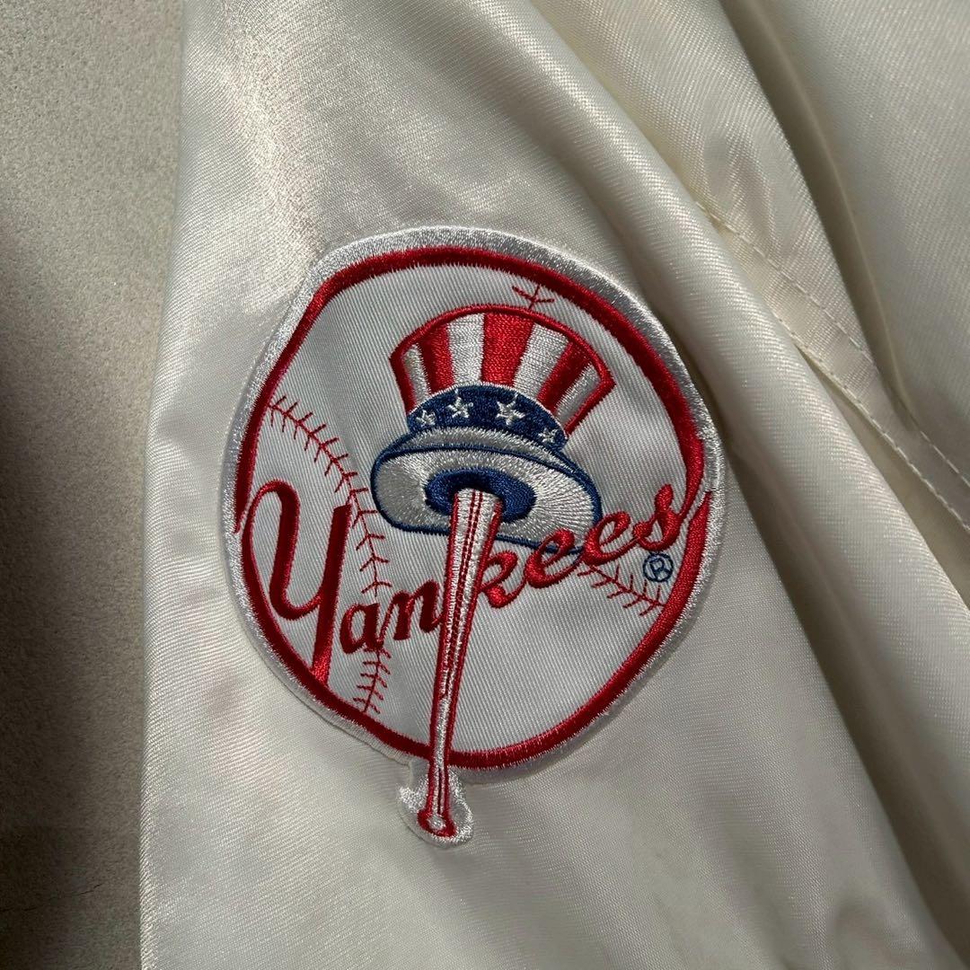 【希少】Majestic NYヤンキース ナイロンスタジャン 白 XXL