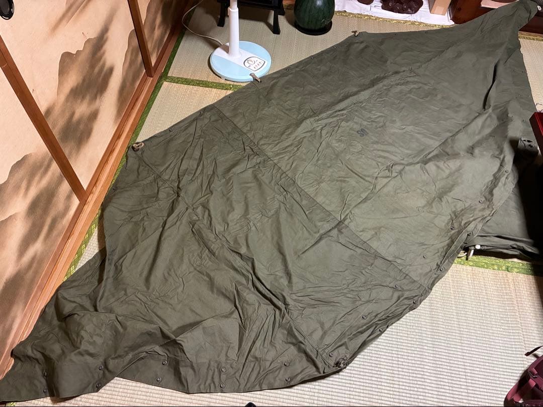 US パップテント 1960s 軍幕 米軍 シェルターハーフ