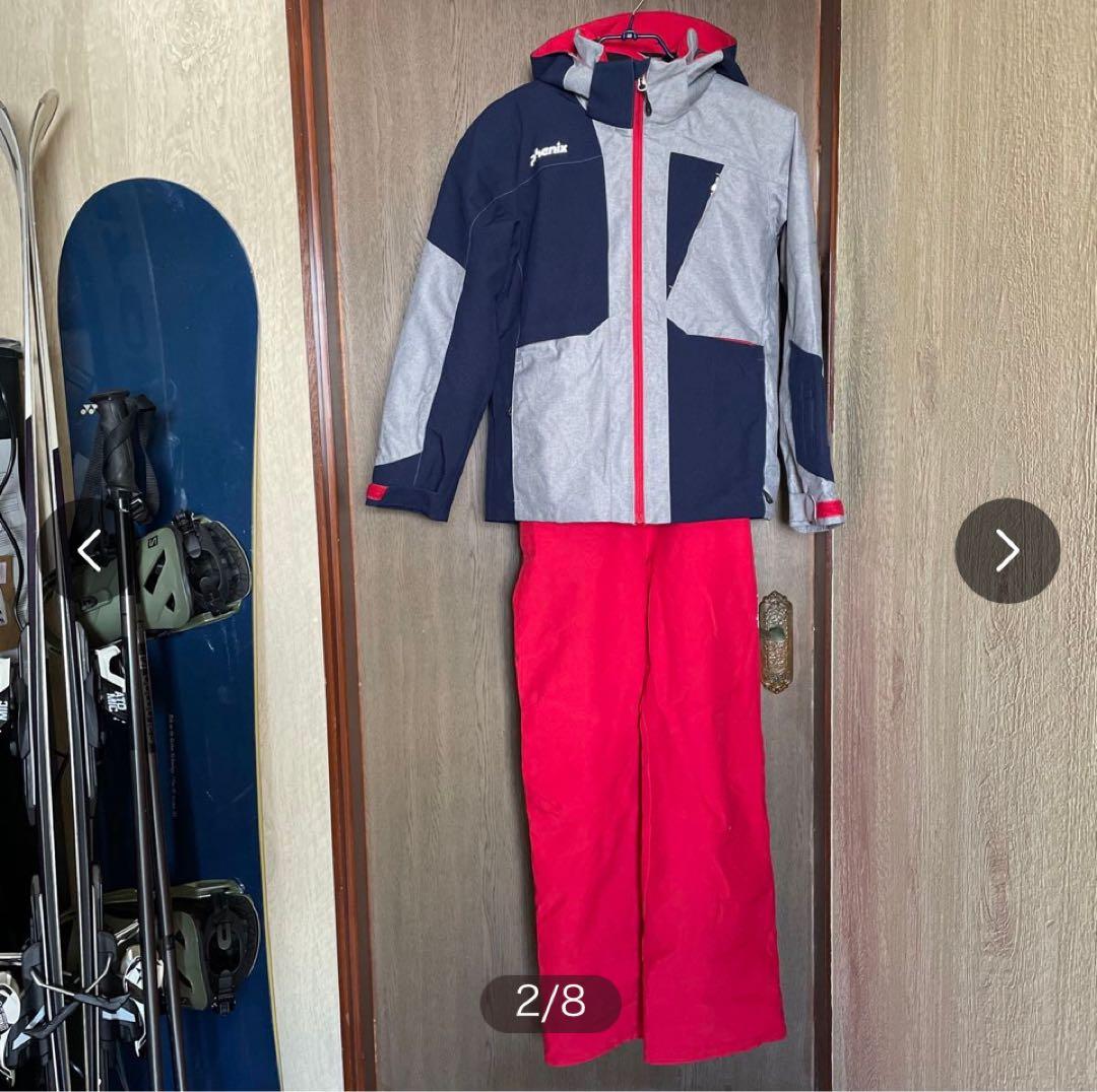 phenix スキーウェア サイズ150 グレー/ネイビー/レッド