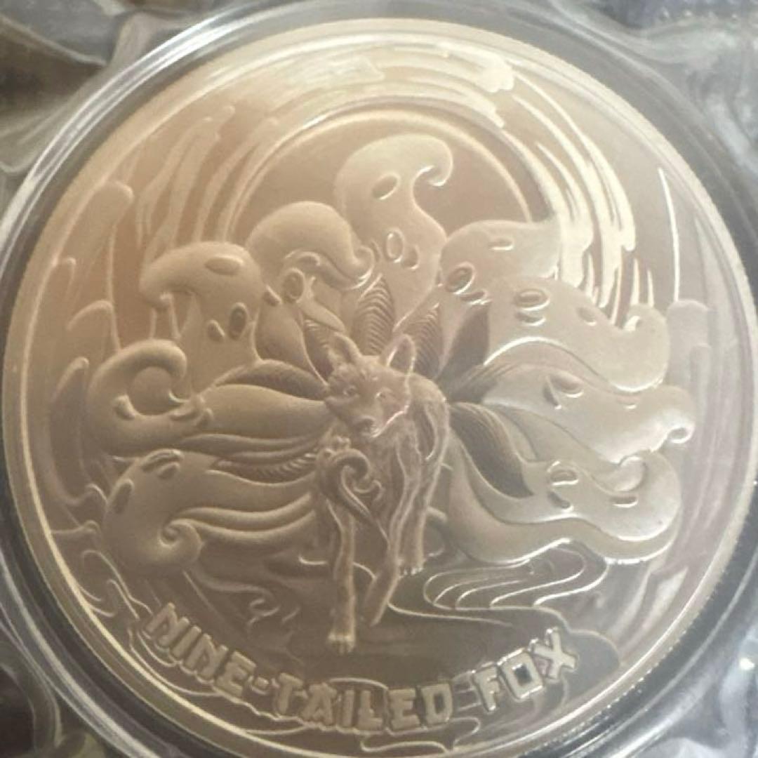 2023年　サモア　九尾の狐銀貨　1オンス　カプセル付き