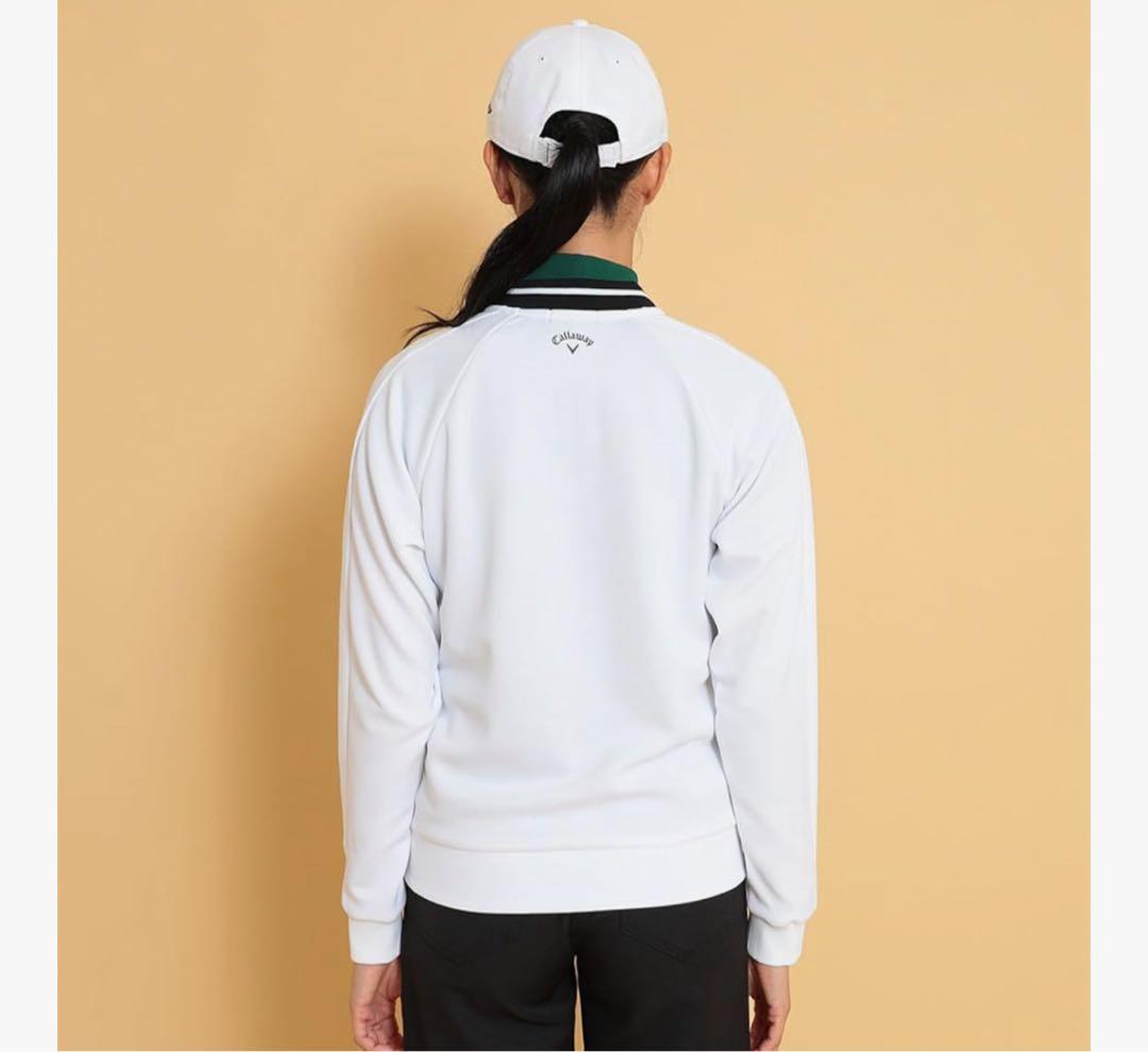 新品　キャロウェイ　レディース　スウェット　パーカー　ジャケット　ホワイト　XL