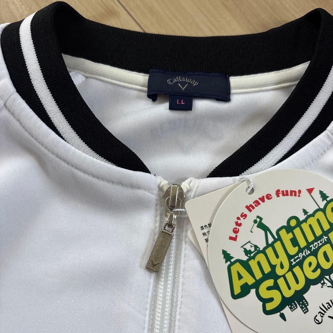 新品　キャロウェイ　レディース　スウェット　パーカー　ジャケット　ホワイト　XL