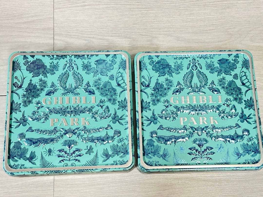 ジブリパーク　クッキー缶　銀の森　２つ