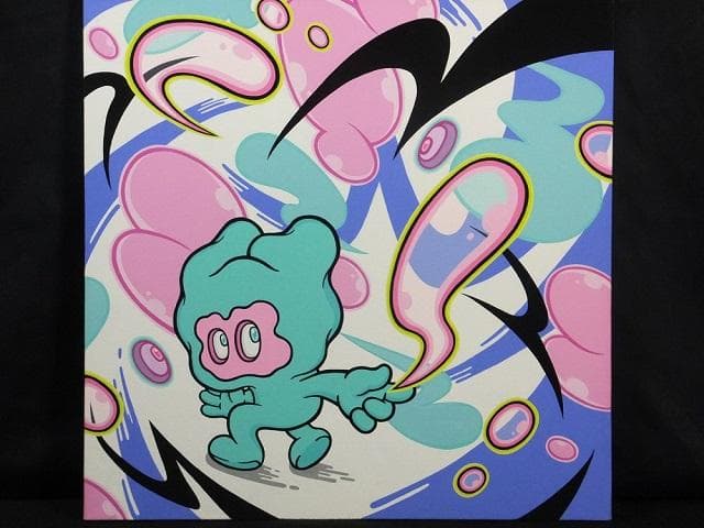 現代アート Aaaaaaaa（アー）直筆サイン『作品』12号スクエア 1127A